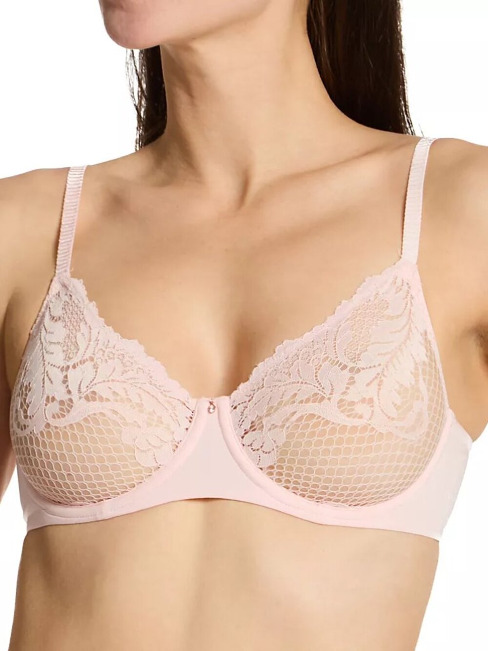 Le Mystere Lace Allure Unlined Bra 34DDD EUC